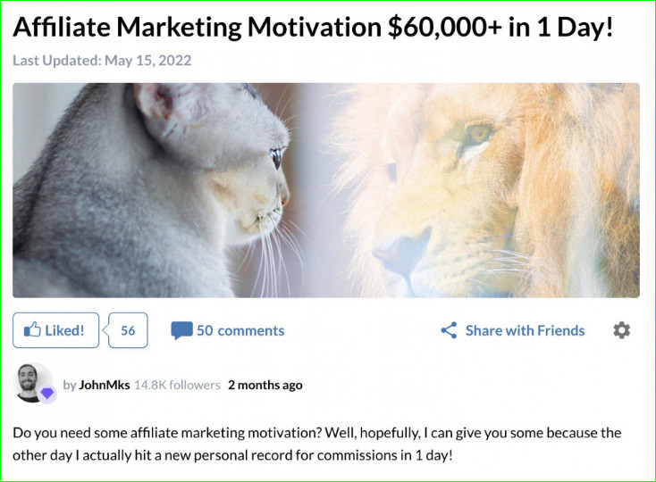 Motivational Affiliate Marketing